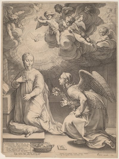 Kunngjøringen av Hendrik Goltzius