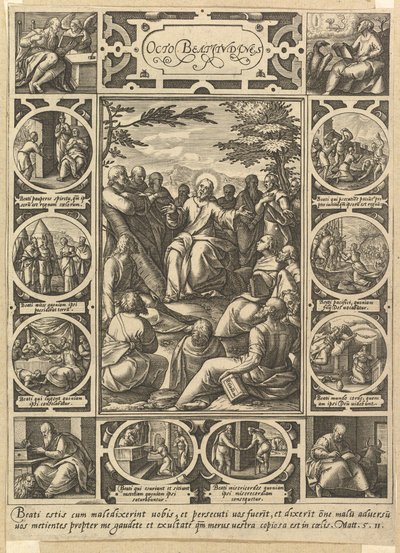 De åtte saligprisningene, ca. 1578. av Hendrik Goltzius