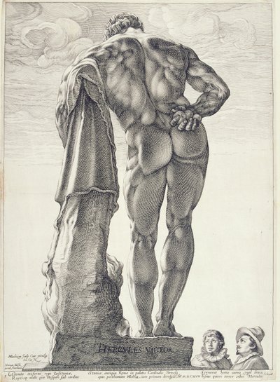 Farnese Hercules, 1592 av Hendrik Goltzius