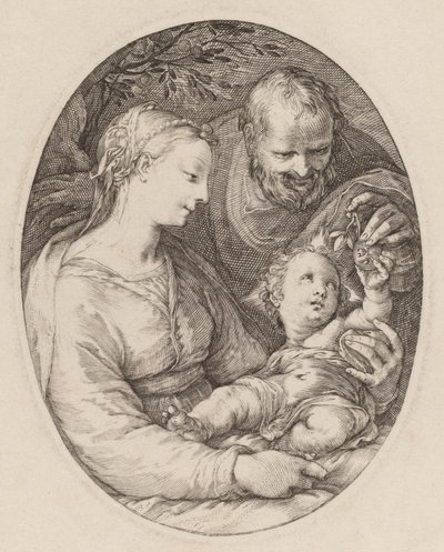 Den hellige familie av Hendrik Goltzius