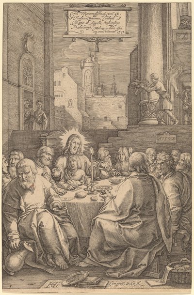 Det siste måltid av Hendrik Goltzius