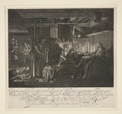 Jupiter og Merkur i huset til Filemon og Baucis av Hendrik Goudt