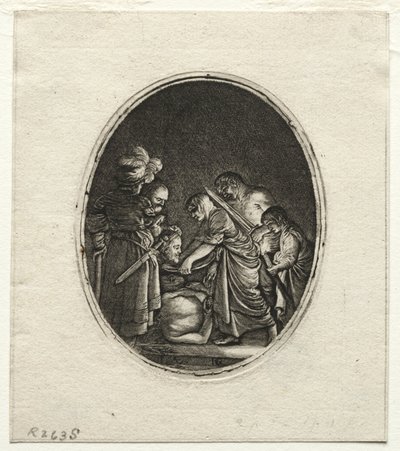 Halshuggingen av døperen Johannes av Hendrik Goudt
