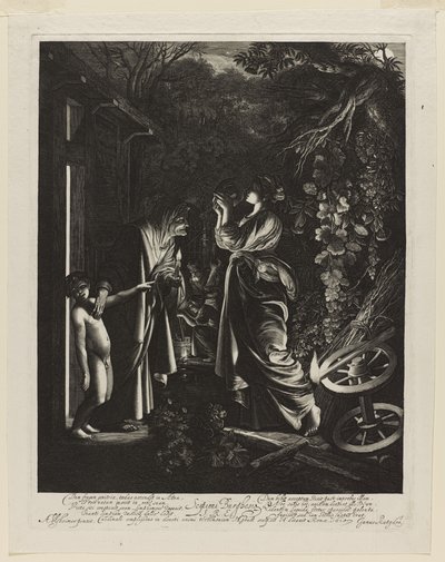 The Mocking of Ceres (Ceres søker hennes datter) av Hendrik Goudt