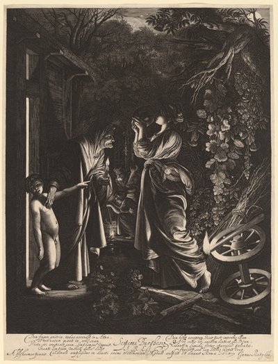 Hån av Ceres av Hendrik Goudt after Adam Elsheimer