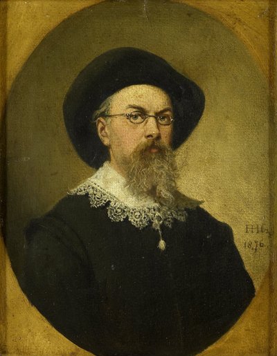 Selvportrett av Hendrik Hollander Cz.