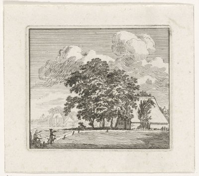 Gård i et landskap av Hendrik Hoogers