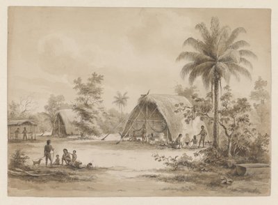 Camp of the Arawaks of the Caribbean av Hendrik Huygens