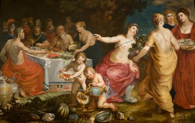 Achelous-festen, 1610-1615. av Hendrik I Balen van