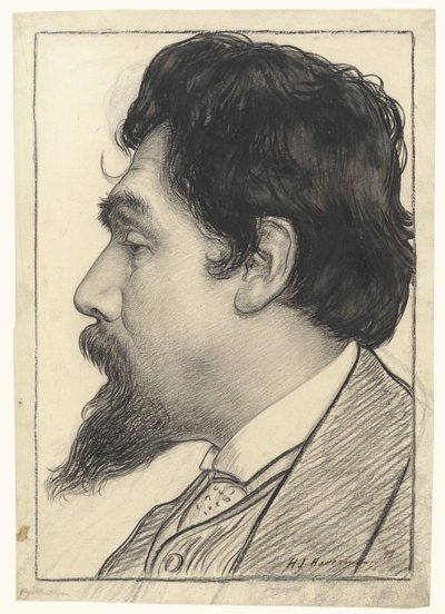 Portrett av Jan Toorop av Hendrik Johannes Haverman