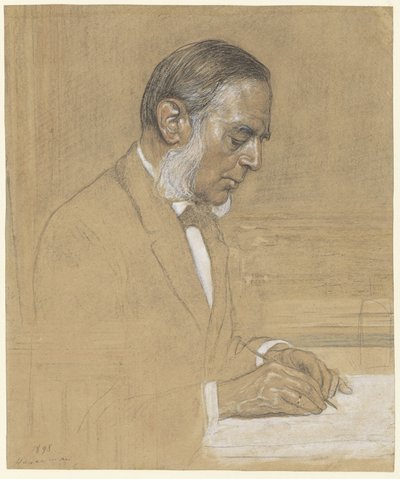 Portrett av Sjoerd Anne Vening Meinesz av Hendrik Johannes Haverman