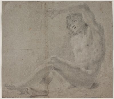 Mannlig modellstudie av Hendrik Krock