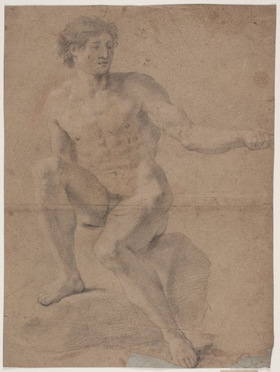 Mannlig modellstudie av Hendrik Krock