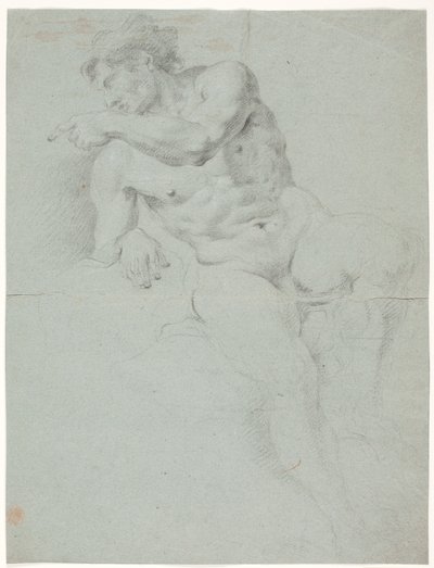 Mannlig modellstudie av Hendrik Krock