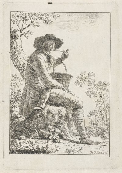 Røykende bonde av Hendrik Kuipers