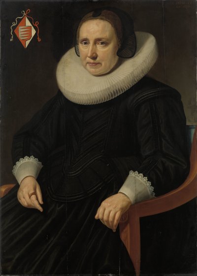 Portrett av Sara Sweerts de Weert, andre kone til Antonius Antonides van der Linden av Hendrik Meerman