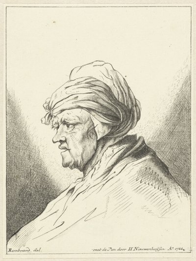 Byste av kjerring, til venstre av Hendrik Nieuwenhuysen