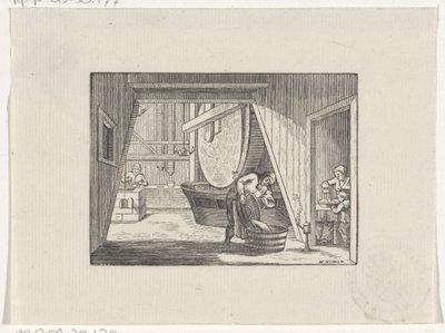 Figurer i arbeid i en mølle av Hendrik Numan