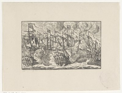 Slaget ved Doggerbanken 5. august 1781 av Hendrik Numan