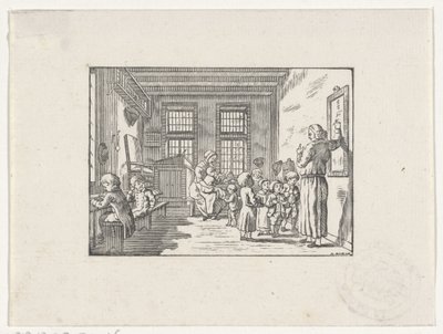 Kvinne i et klasserom som lærer barn matematikk av Hendrik Numan