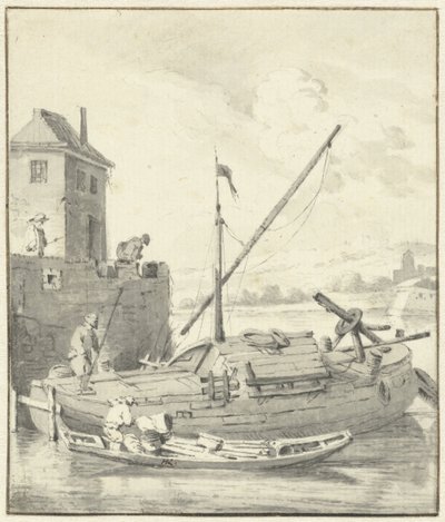 Lekter ved en bymur av Hendrik Rietschoof