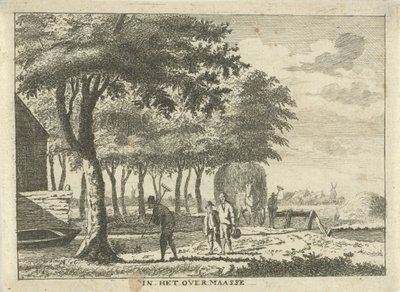 Oppdrett på et stykke jord I Overmaasse (tittel på objekt) Landskap i Schieland-regionen (serietittel) av Hendrik Roosing
