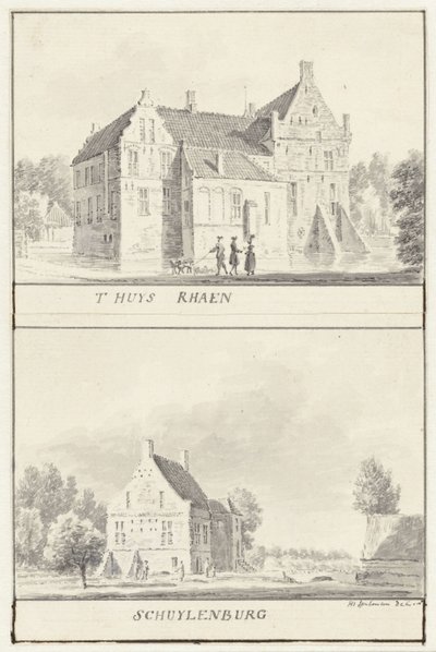 Havezatene Rhaan og Schuylenburg i Salland, Overijssel av Hendrik Spilman