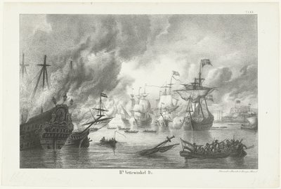 Reisen til Chatham, 1667 av Hendrik Vettewinkel