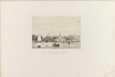 Utsikt over Oude Hoofd i Rotterdam, 1854 Utsikt over Oude Hoofd i Rotterdam (tittel på objekt) Society for Promotion of Toonkunst, dets musikkfestival og byen Rotterdam. minne om året 1854 (serietittel på objekt) av Hendrik Wilhelmus Last