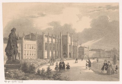 Utsikt over Willemshof i Willemspark rundt 1849 av Hendrik Wilhelmus Last