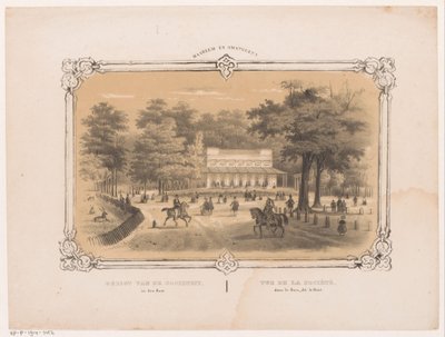 Samfunnet i Haarlemmerhout i Haarlem Utsikt over samfunnet i den Hout (tittel på objekt) Haarlem og omegn (serietittel på objekt) av Hendrik Wilhelmus Last
