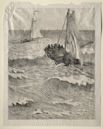 Marine scene, 1879. av Hendrik Willem Mesdag