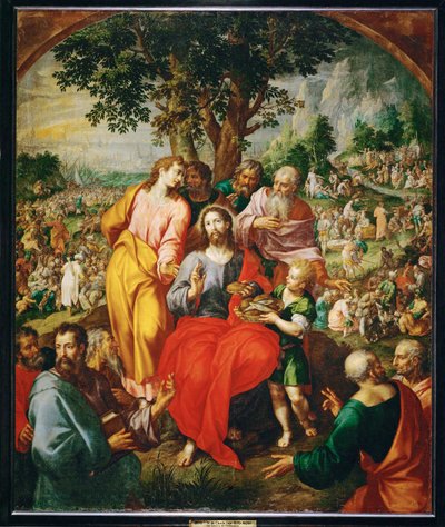 Mettingen av de fem tusen (maleri på lerret) av Hendrik de Clerck