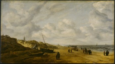 Utsikt over Scheveningen Sands, ca. 1630 (forhåndskonservering; se også 1112739) av Hendrik van Anthonissen