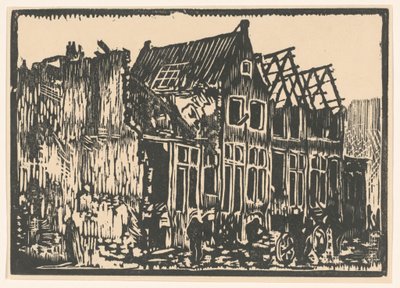 Hus og ruiner av Hendrik van Straten
