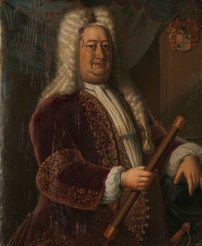 Dirk van Cloon (1730-1735) Portrett av Dirk van Cloon, generalguvernør i Nederlandsk Øst-India av Hendrik van den Bosch
