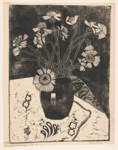 Blomster i en vase av Henk Henriët (signed by artist)