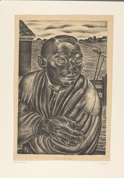Portrett av en bonde av Henk Henriët (signed by artist)