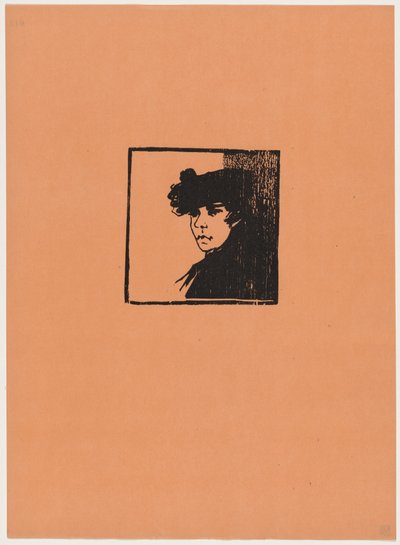 Hodet til en kvinne av Henri-Charles Guérard