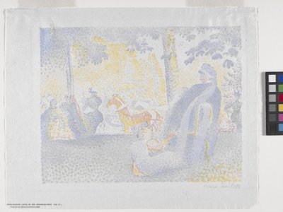 Auf den Champs-Élysées, 1898 von Henri-Edmond Cross