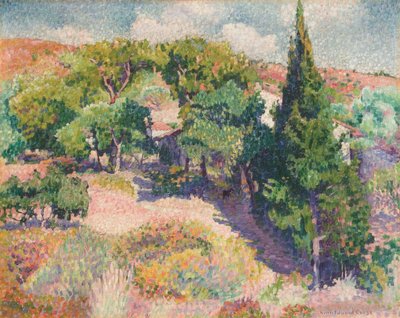 Sypress av Henri-Edmond Cross