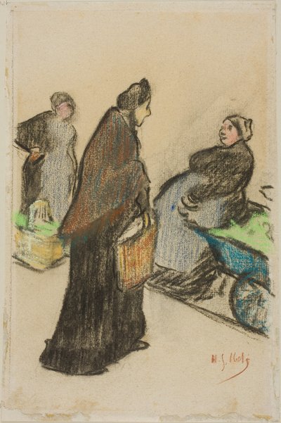Markedskvinner av Henri-Gabriel Ibels