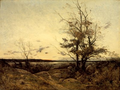 Landskap ved solnedgang av Henri-Joseph Harpignies