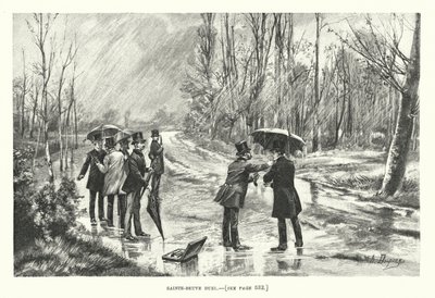 Saint-Beuve-duellen (gravering) av Henri-Louis Dupray