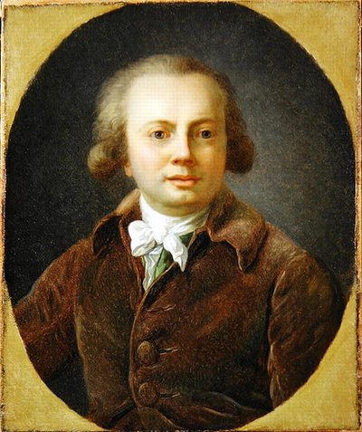 Portrett av en ung mann (olje på lerret) av Henri Pierre Danloux