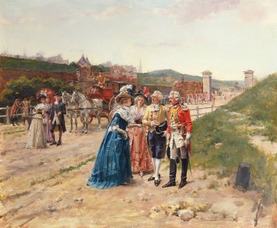 Introduksjonen (olje på panel) av Henri-Victor Lesur