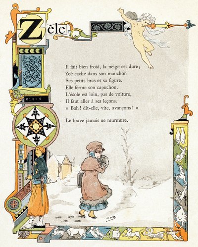 Illustration für "Alphabet der guten Beispiele", ca. 1890 von Henri (1858-1924) Gray