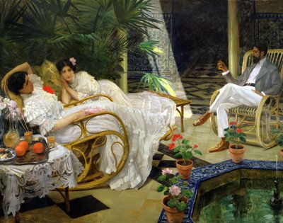 Gårdsplassen, 1908. av Henri Achille Zo