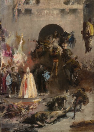 Scene fra den spanske inkvisisjonen, ca. 1868-70 av Henri Alexandre Georges Regnault