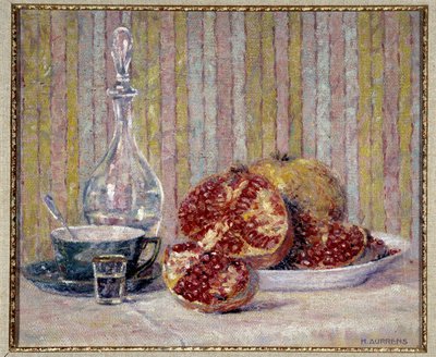 Stilleben med granater Maleri av Henri Aurrens (1873-1934) Obligatorisk omtale: Samlingsstiftelsen mv de Provence, Marseille av Henri Aurrens
